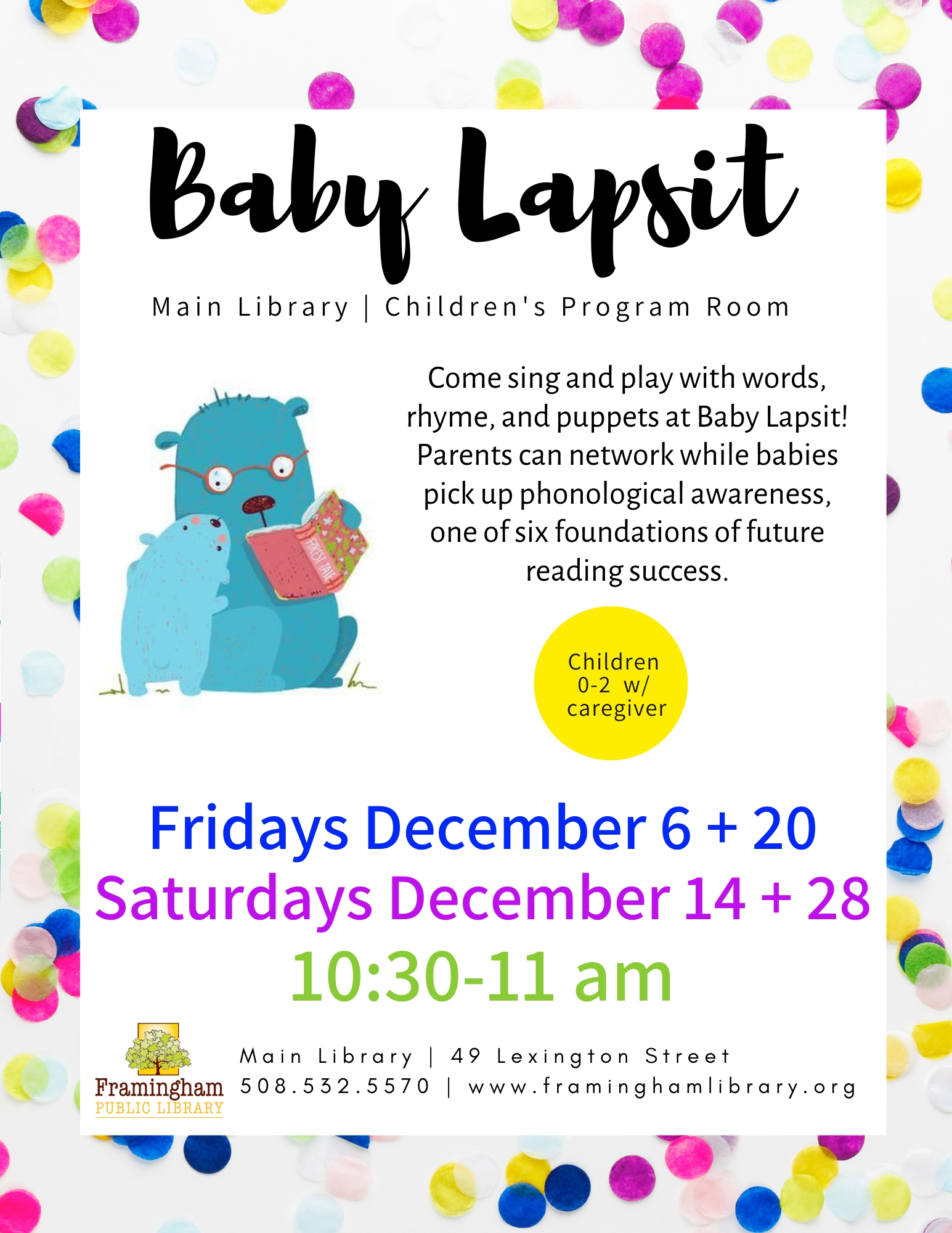 Baby Lapsit at the Main Library thumbnail Photo