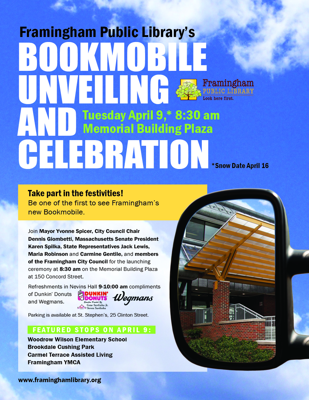 Framingham Public Library’s Bookmobile Unveiling and Celebration thumbnail Photo