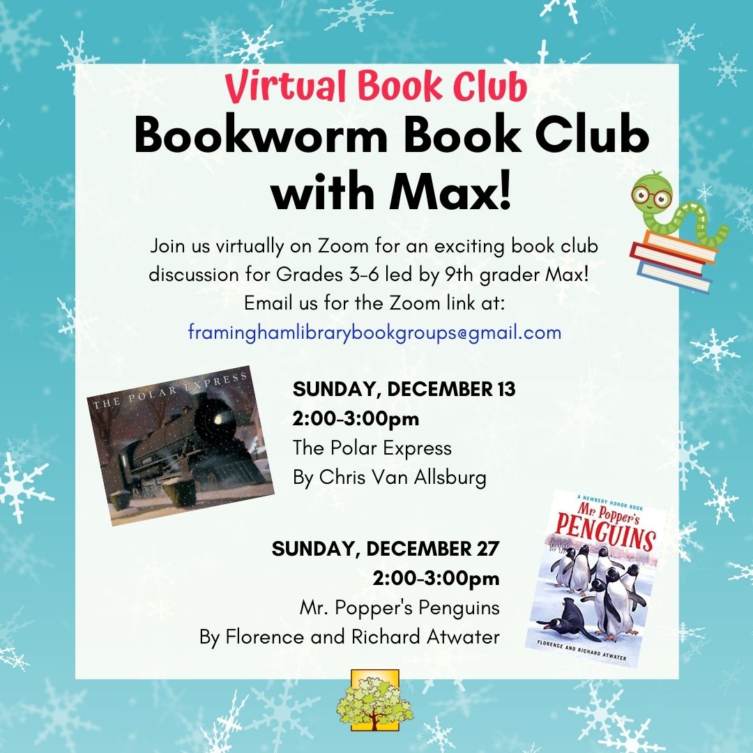 Virtual Bookworm Book Club with Max! thumbnail Photo