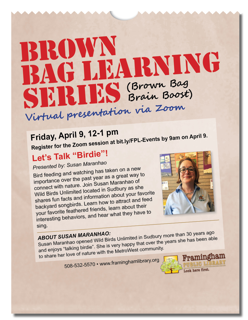 Brown Bag Learning Series: Let’s Talk “Birdie”! thumbnail Photo