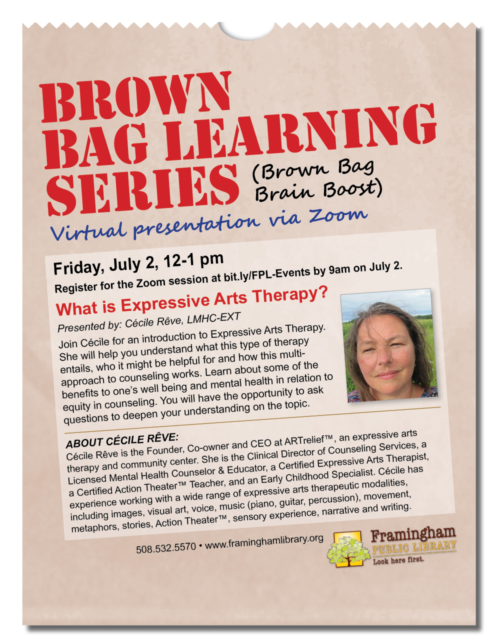 Brown Bag Learning Series: What is Expressive Arts Therapy? thumbnail Photo