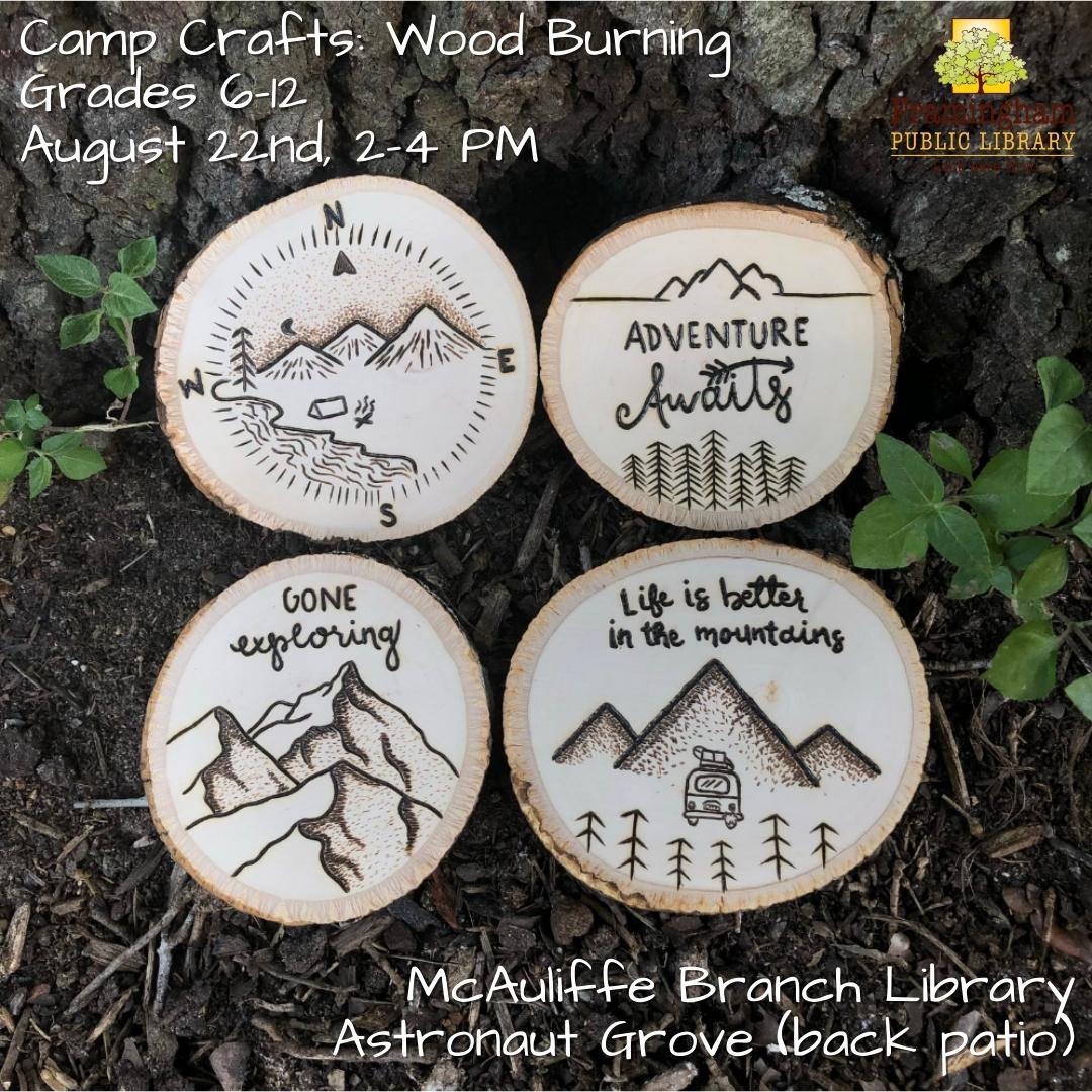 Camp Crafts: Wood Burning thumbnail Photo