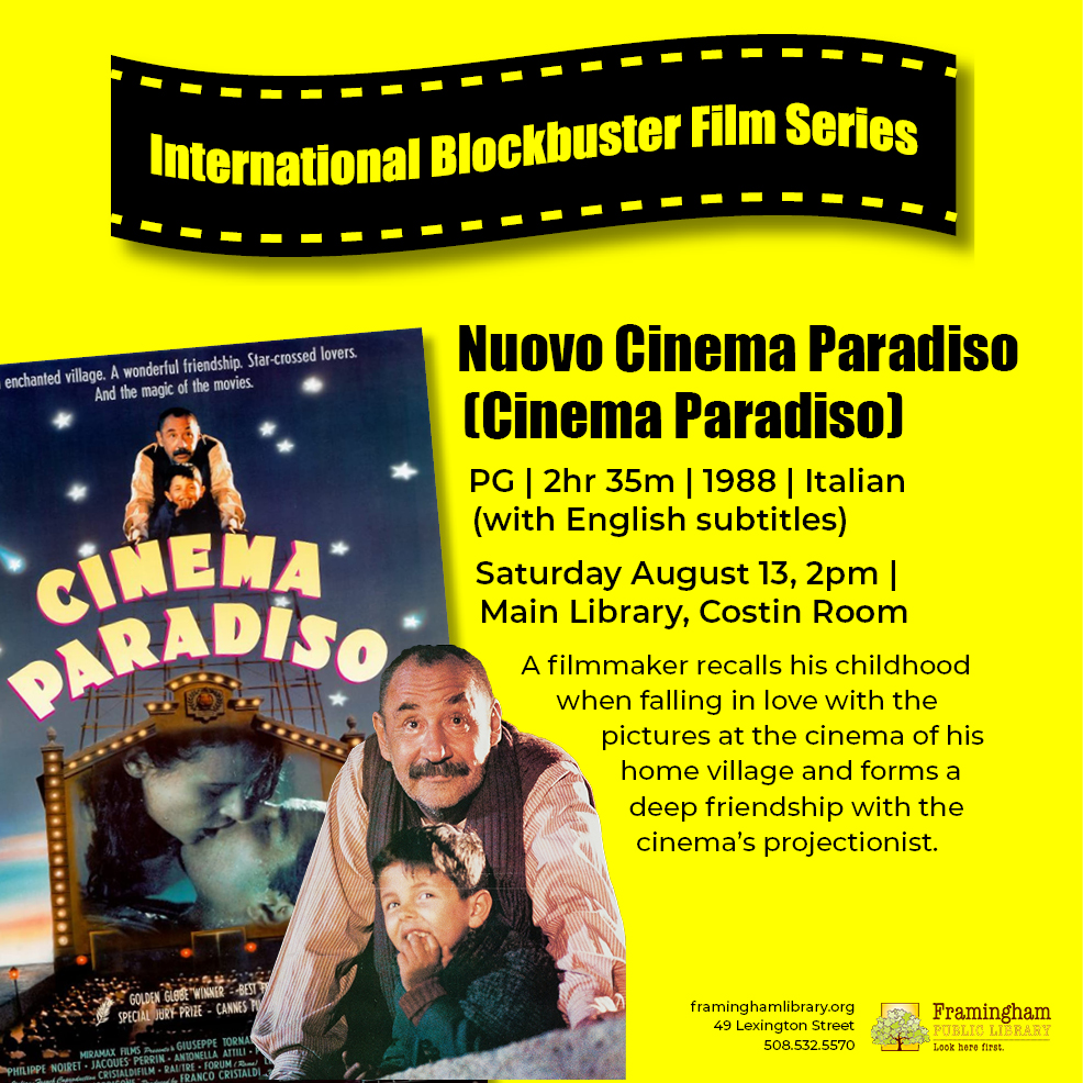 International Blockbuster Film Series: Cinema Paradiso thumbnail Photo