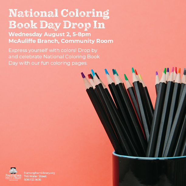 National Coloring Book Day Drop In thumbnail Photo