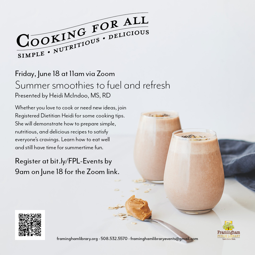 Cooking for All: Summer Smoothies to Refuel and Refresh, with Heidi McIndoo thumbnail Photo