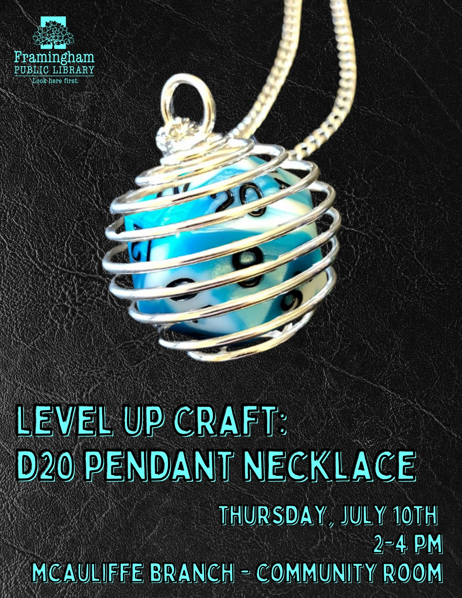 Level Up Craft - D20 Pendant Necklace thumbnail Photo