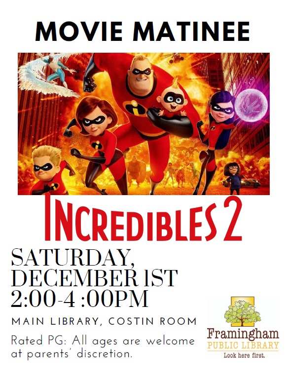 Movie Matinee: Incredibles 2 thumbnail Photo