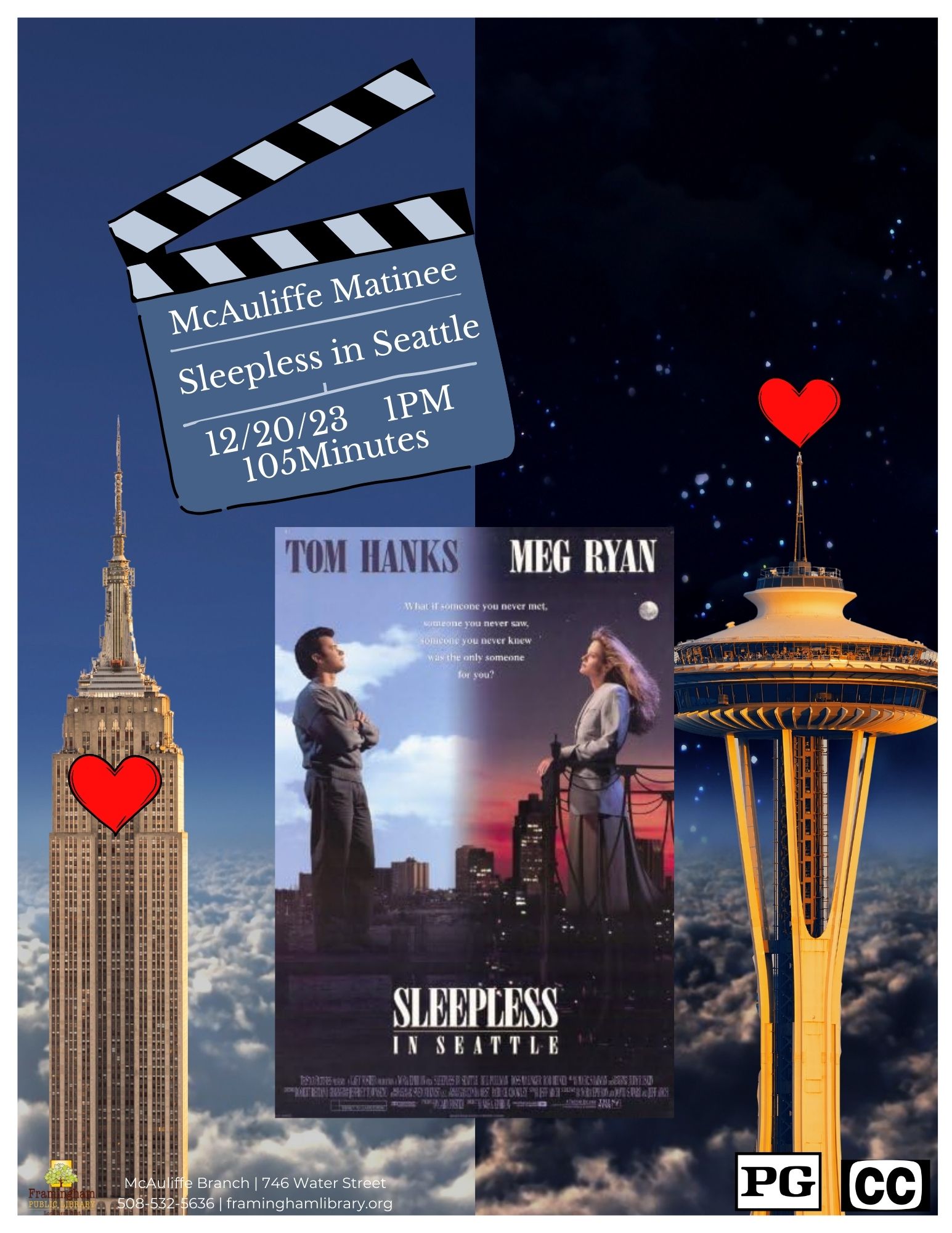 McAuliffe Matinee: “Sleepless in Seattle” (PG, 1993, 1h 45m) thumbnail Photo