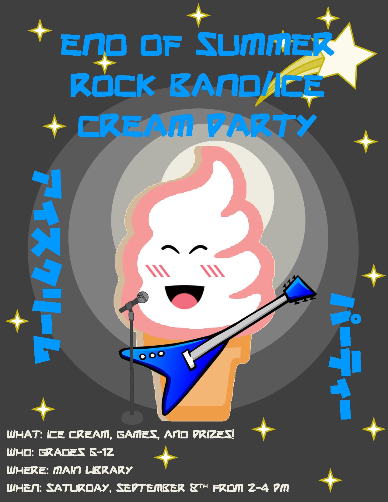 End of Summer Rock Band/Ice Cream Party thumbnail Photo