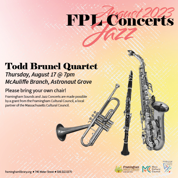 Jazz Concerts: Todd Brunel Quartet thumbnail Photo