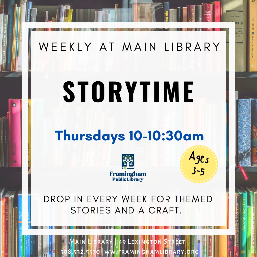 Weekly Storytime at the Main Library thumbnail Photo