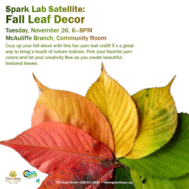 Spark Lab Satellite: Fall Leaf Decor thumbnail Photo