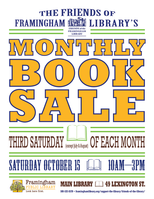 The Friends of Framingham Library’s Monthly Book Sale thumbnail Photo