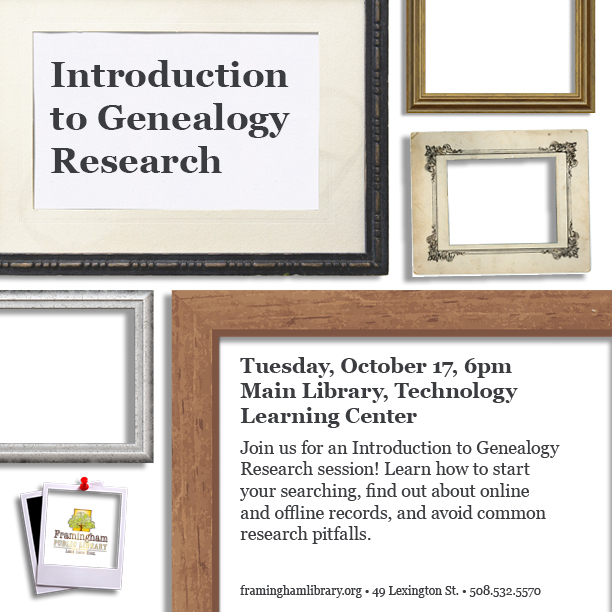 Introduction to Genealogy Research thumbnail Photo