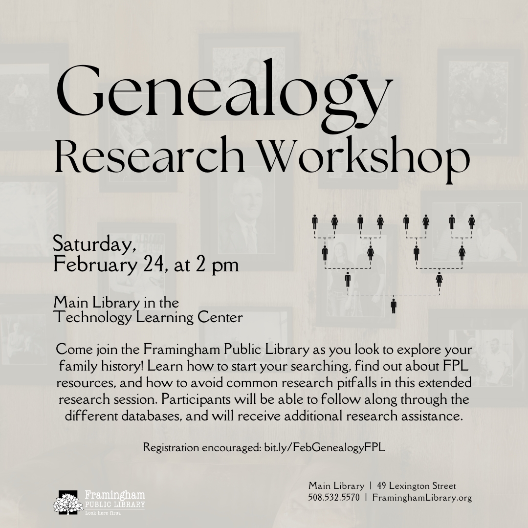Genealogy Research Workshop thumbnail Photo