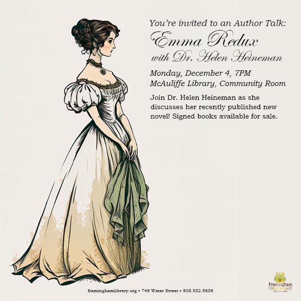 Author Talk: “Emma Redux” by Dr. Helen Heineman thumbnail Photo
