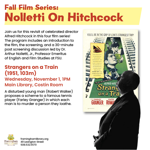 Fall Film Series: Nolletti On Hitchcock - Strangers on a Train thumbnail Photo