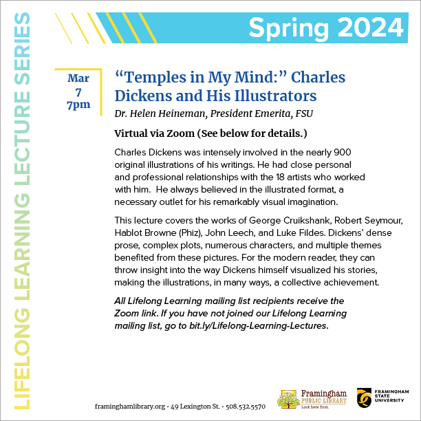 Lifelong Learning Lecture: “Temples in My Mind:” Charles Dickens and His Illustrators thumbnail Photo