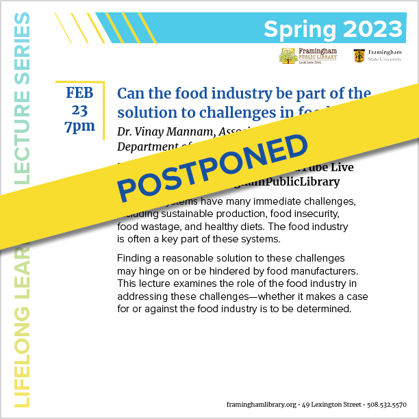 * POSTPONED * Can the food industry be part of the solution to challenges in food systems? thumbnail Photo