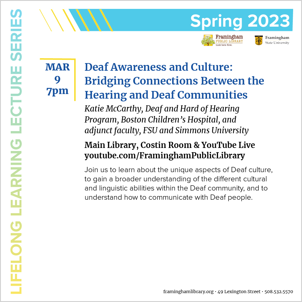 Lifelong Learning: Deaf Awareness and Culture: Bridging Connections Between Communities thumbnail Photo