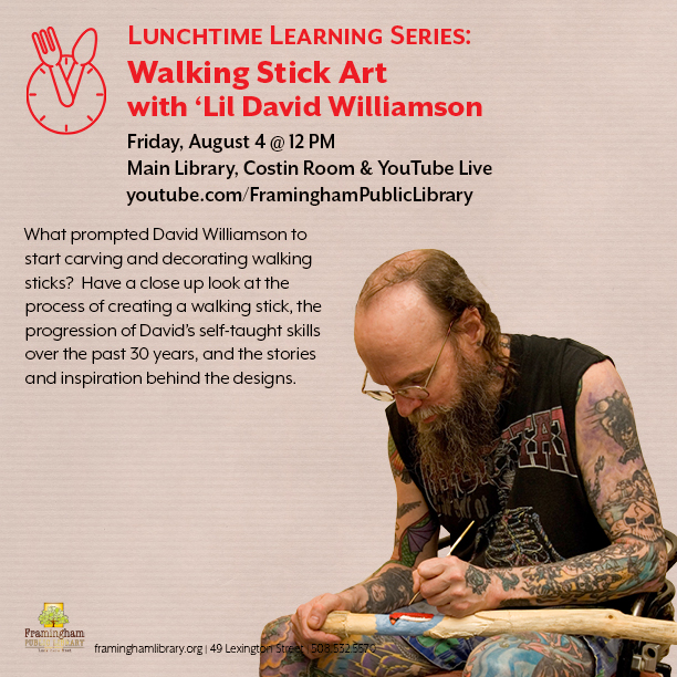 LunchTime Learning Series: Walking Stick Art with ‘Lil David Williamson thumbnail Photo