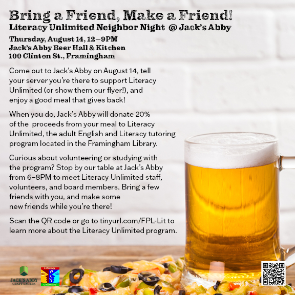 Bring a Friend, Make a Friend!: Literacy Unlimited Neighbor Night thumbnail Photo