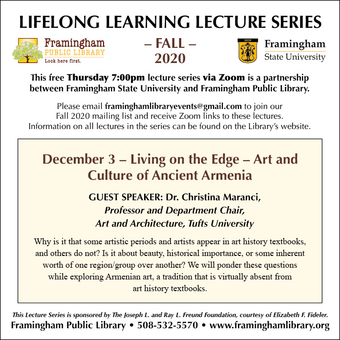 Lifelong Learning Lecture Series: Living on the Edge – Art and  Culture of Ancient Armenia thumbnail Photo