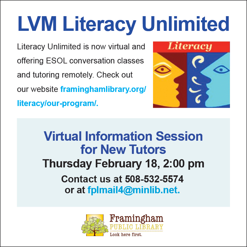 Literacy Unlimited Virtual Information Session for New Tutors thumbnail Photo