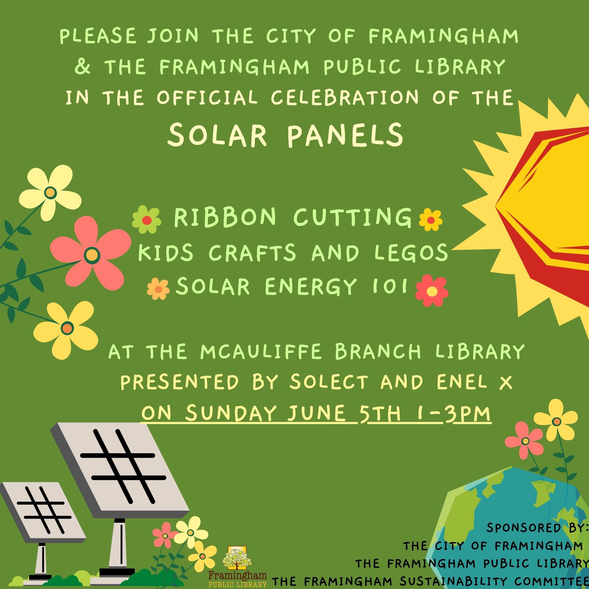 McAuliffe Branch Solar Panel Ribbon Cutting Ceremony thumbnail Photo