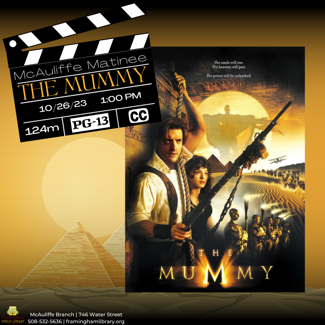 McAuliffe Matinee: The Mummy (PG-13, 1999, 2h 4m) thumbnail Photo