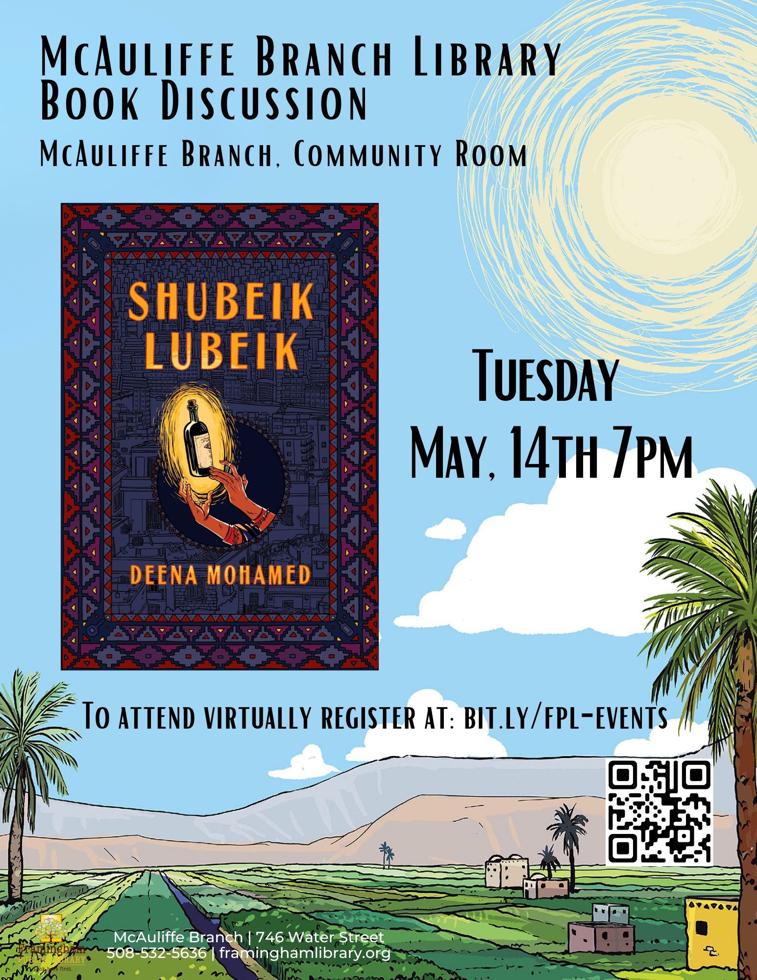 McAuliffe Evening Book Club: Shubeik Lubeik by Deena Mohamed thumbnail Photo