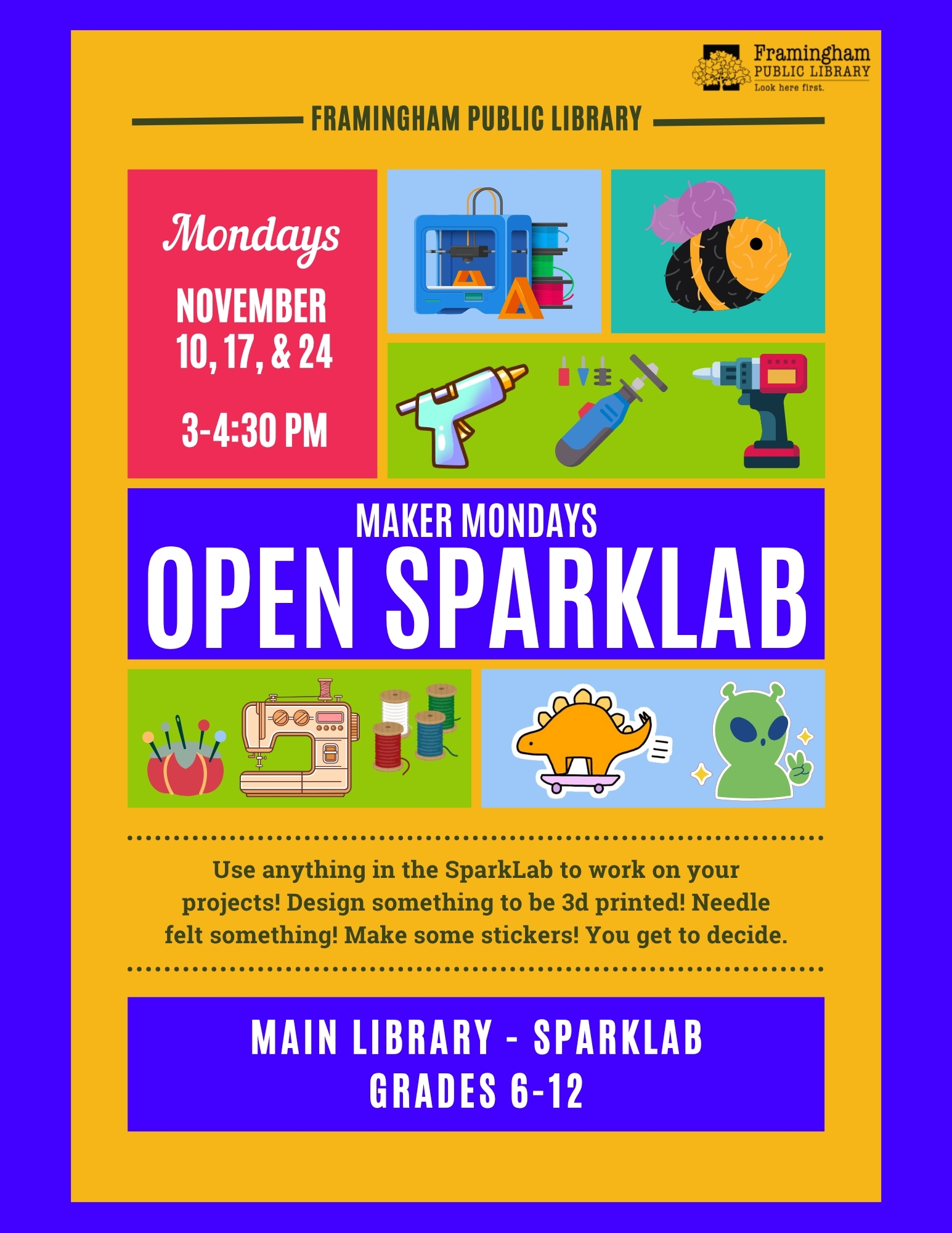 Maker Mondays: Open SparkLab thumbnail Photo