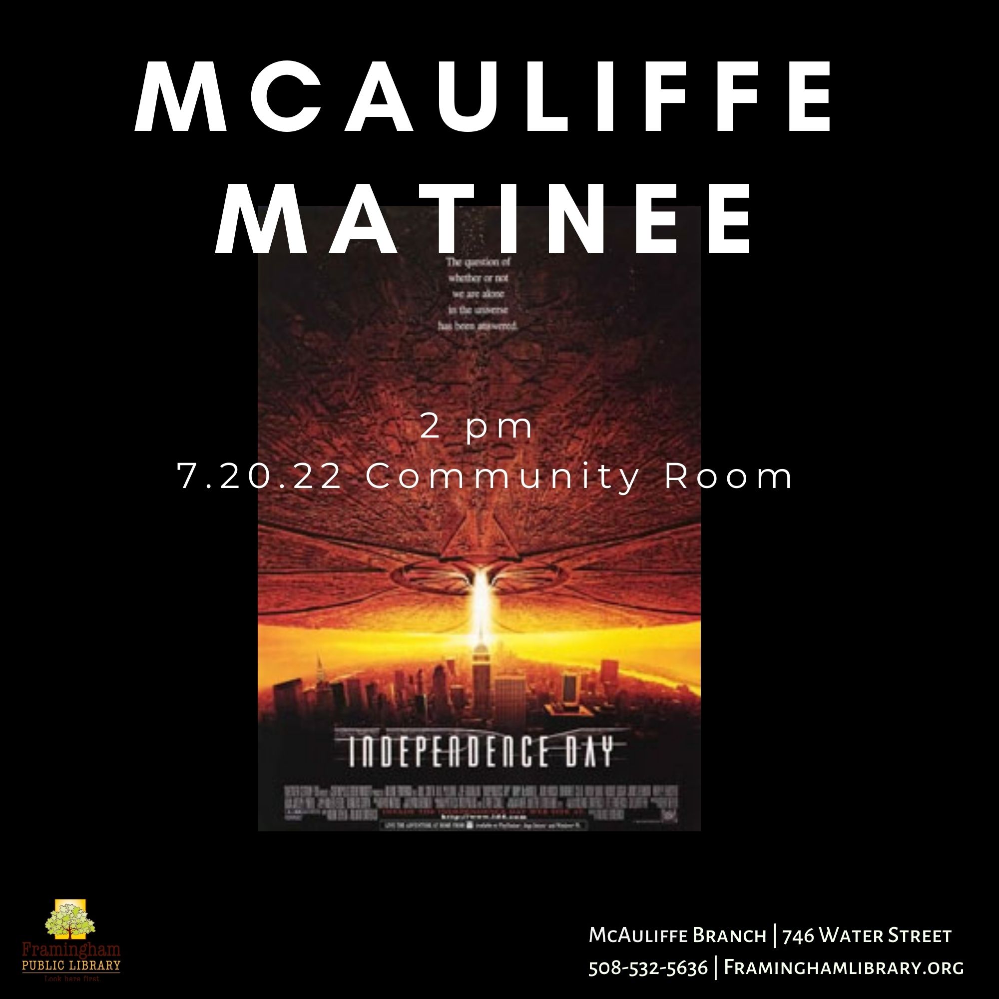 McAuliffe Matinee: Independence Day thumbnail Photo