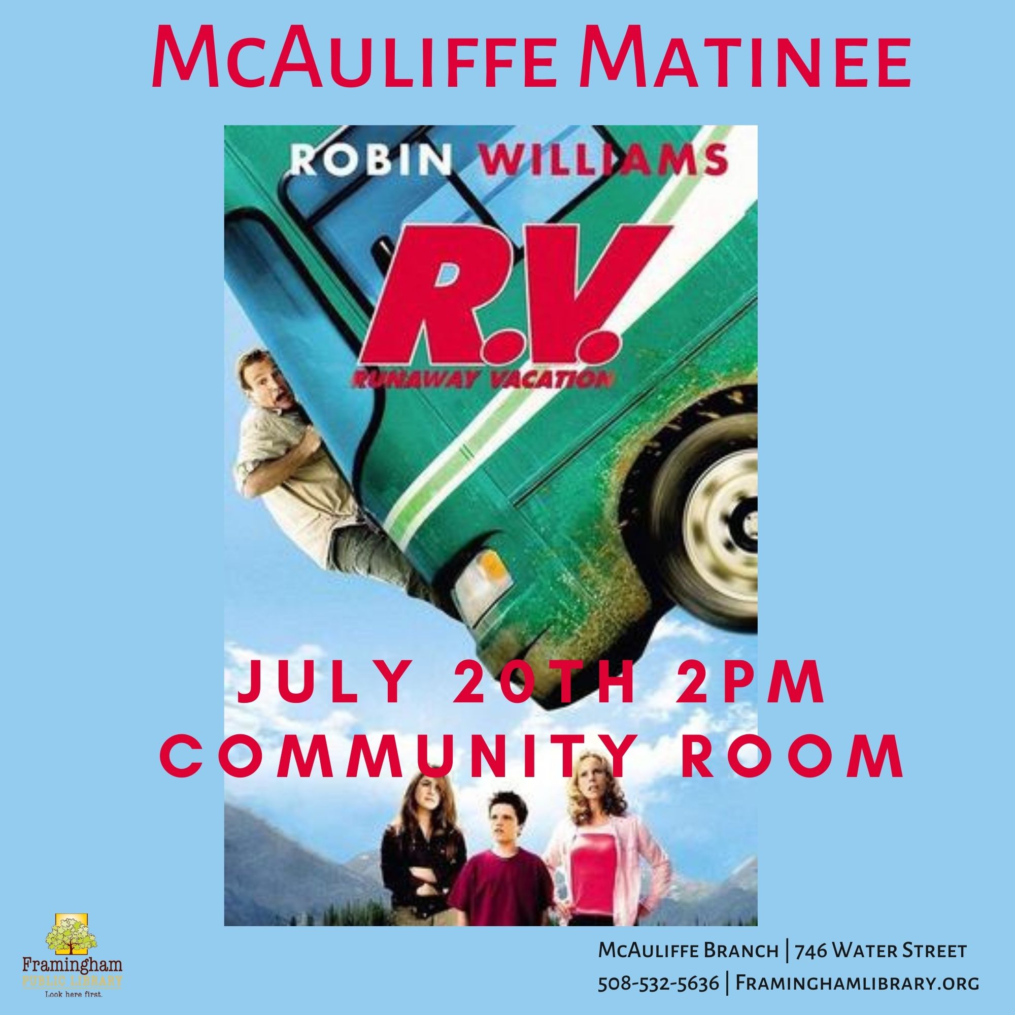 McAuliffe Matinee: RV (2006, PG, 1hr40m) thumbnail Photo