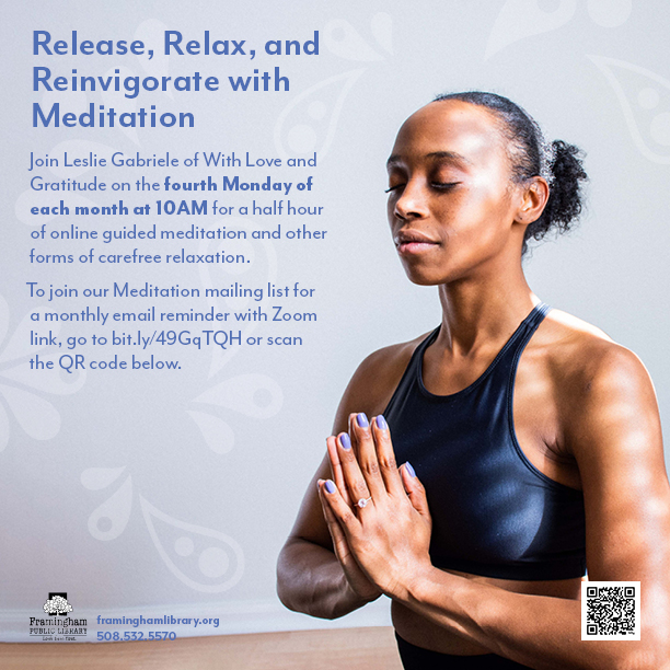 Release, Relax, Reinvigorate: Meditation with Leslie thumbnail Photo