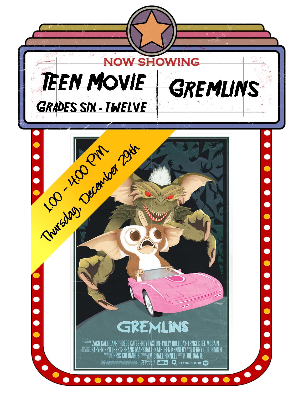 Teen Movie Time: Gremlins thumbnail Photo