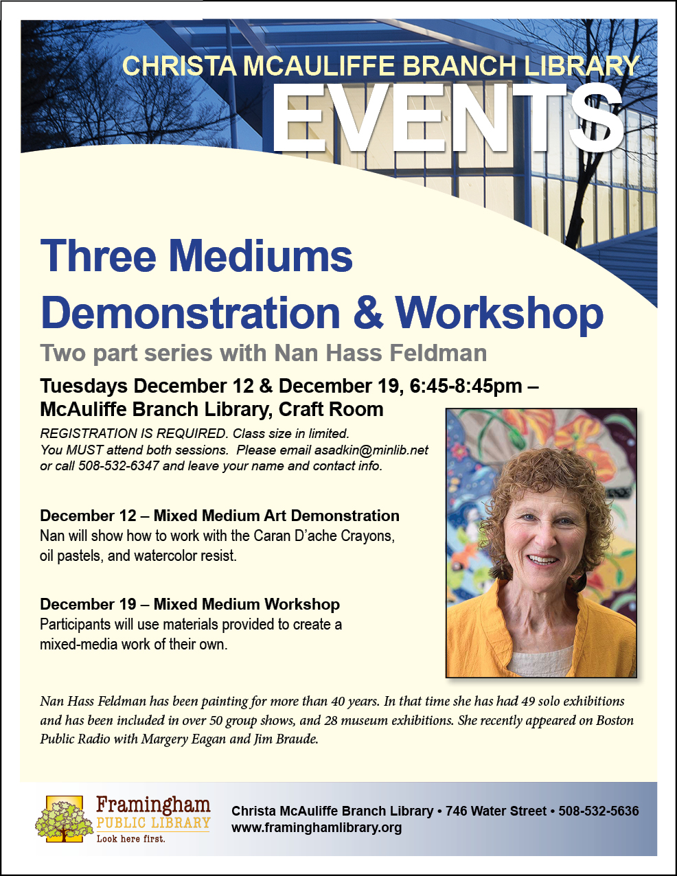 Three Mediums Demonstration & Workshop thumbnail Photo