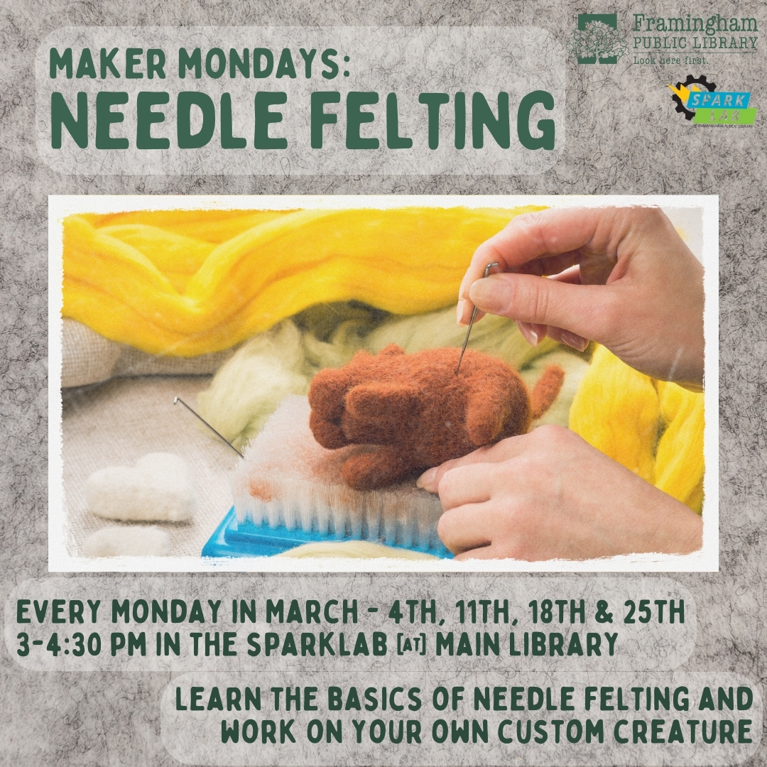 Maker Mondays: Needle Felting thumbnail Photo
