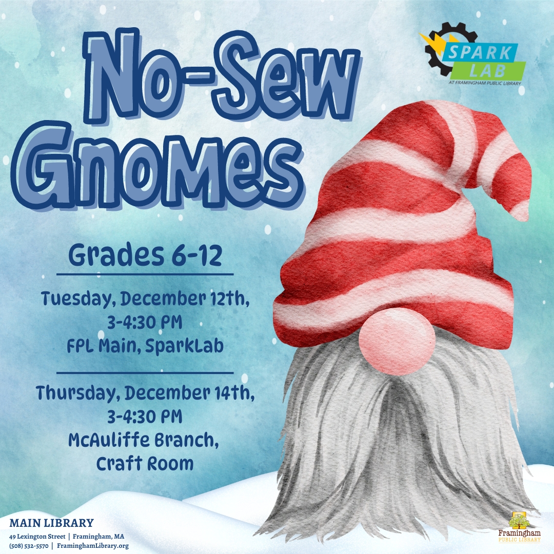 No Sew Gnomes @ McAuliffe Branch thumbnail Photo