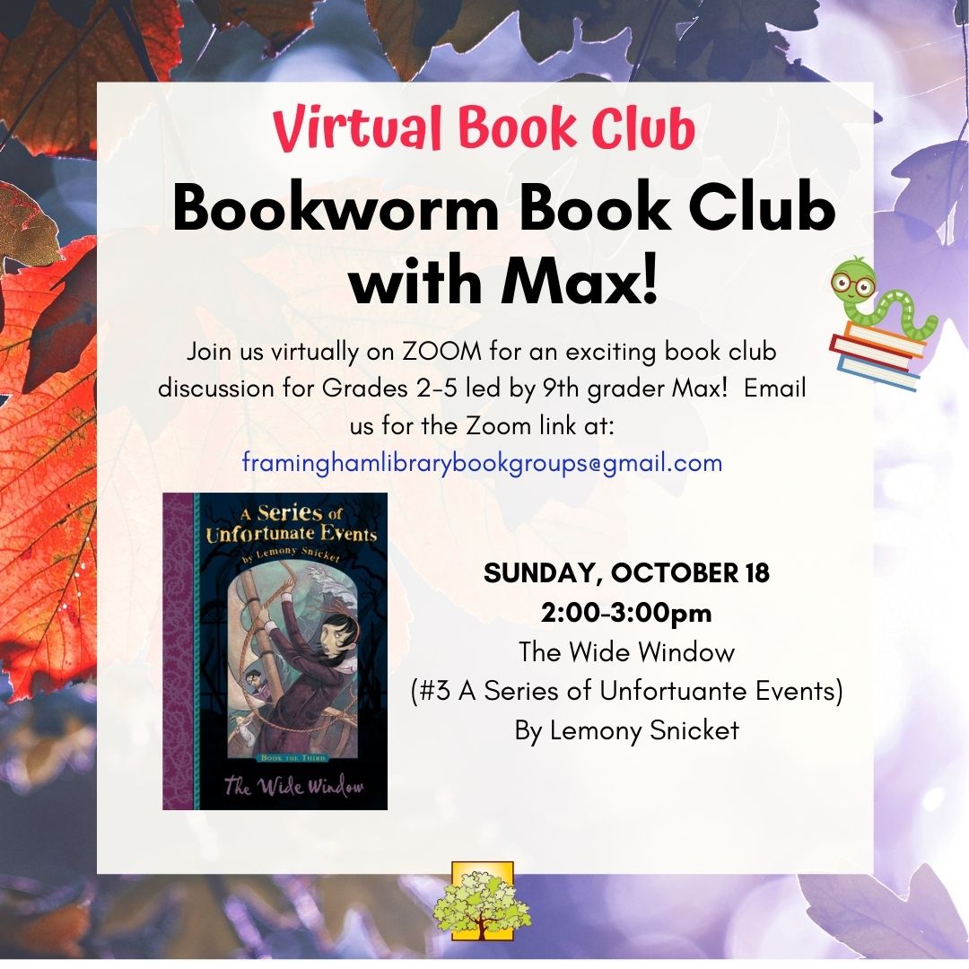 Virtual Bookworm Book Club with Max! thumbnail Photo