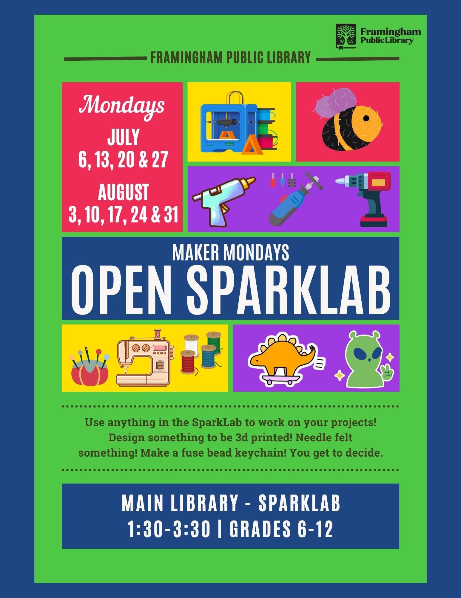 Summer Maker Mondays: Open SparkLab thumbnail Photo