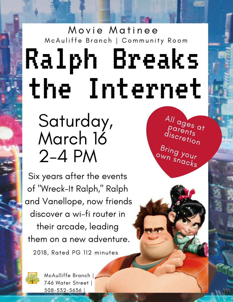 Movie Matinee: Ralph Breaks the Internet thumbnail Photo