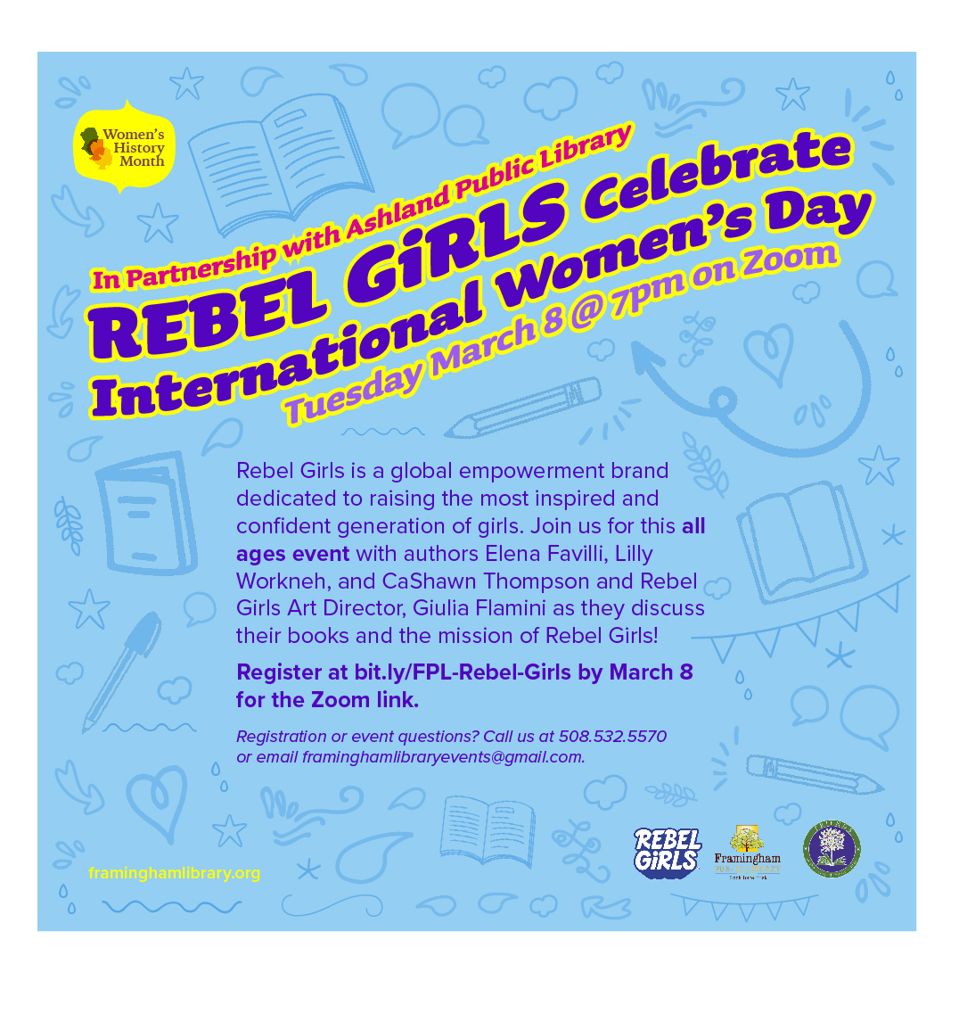Virtual Author Talk: Rebel Girls Celebrate International Women’s Day! thumbnail Photo