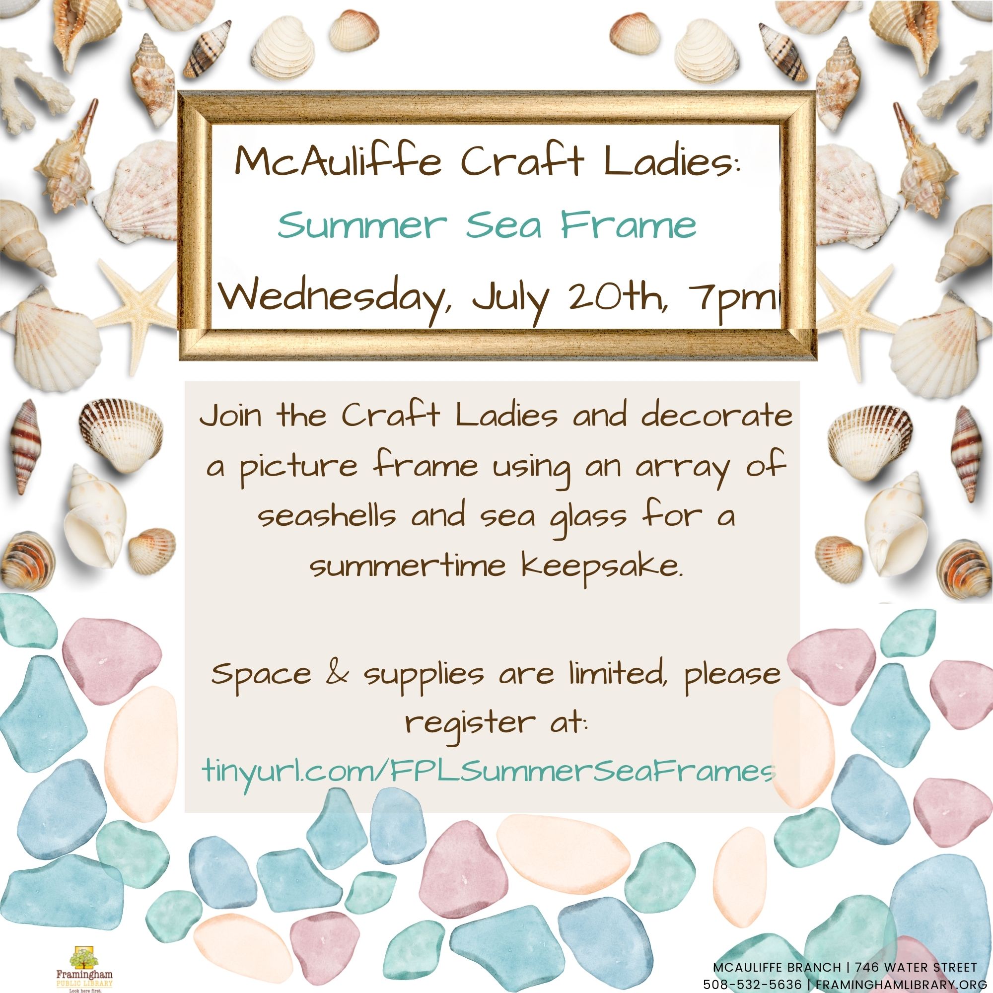 McAuliffe Craft Ladies: Summer Sea Frames thumbnail Photo