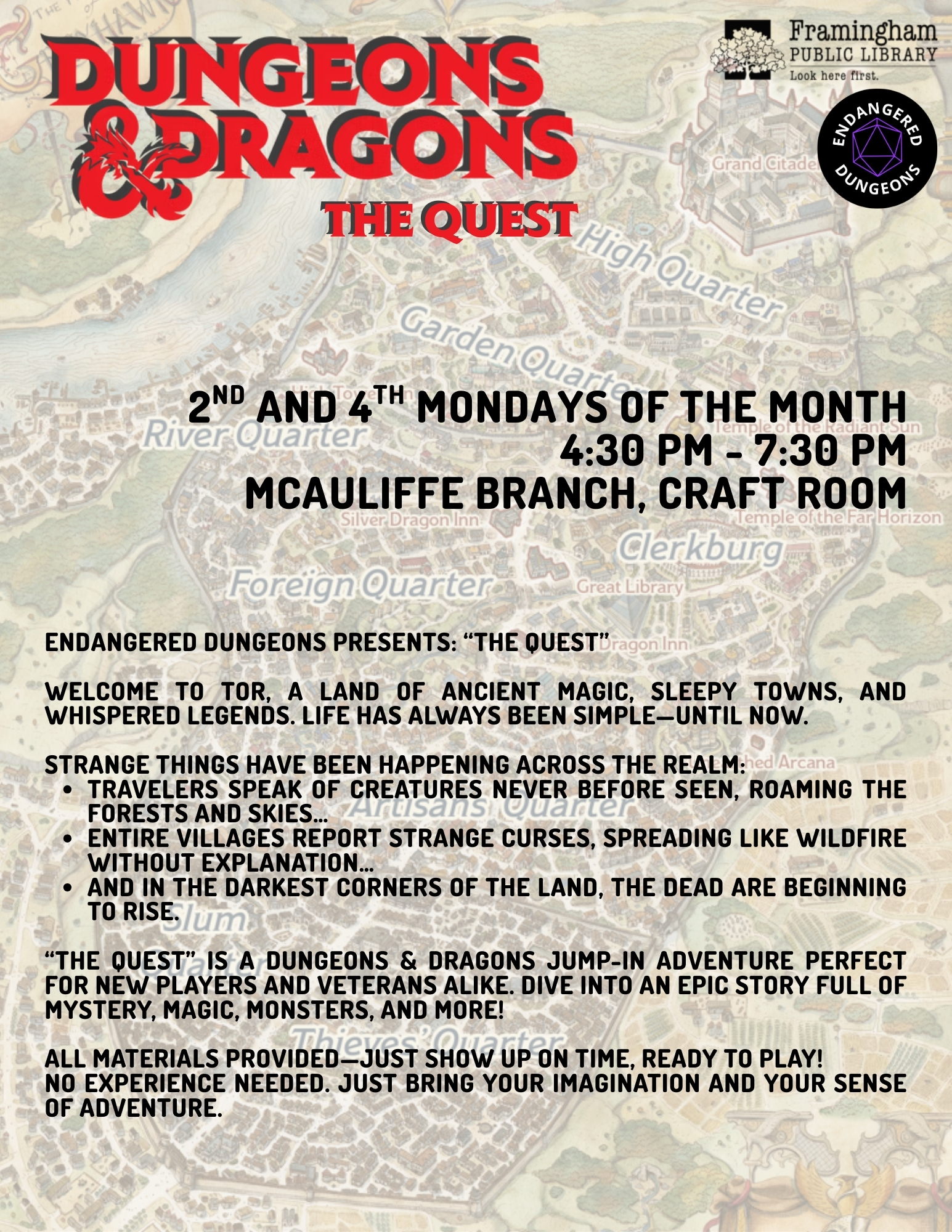 D&D Campaign: The Quest - THIS PROGRAM IS CURRENTLY FULL thumbnail Photo