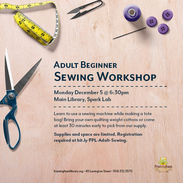 Adult Beginner Sewing Workshop thumbnail Photo