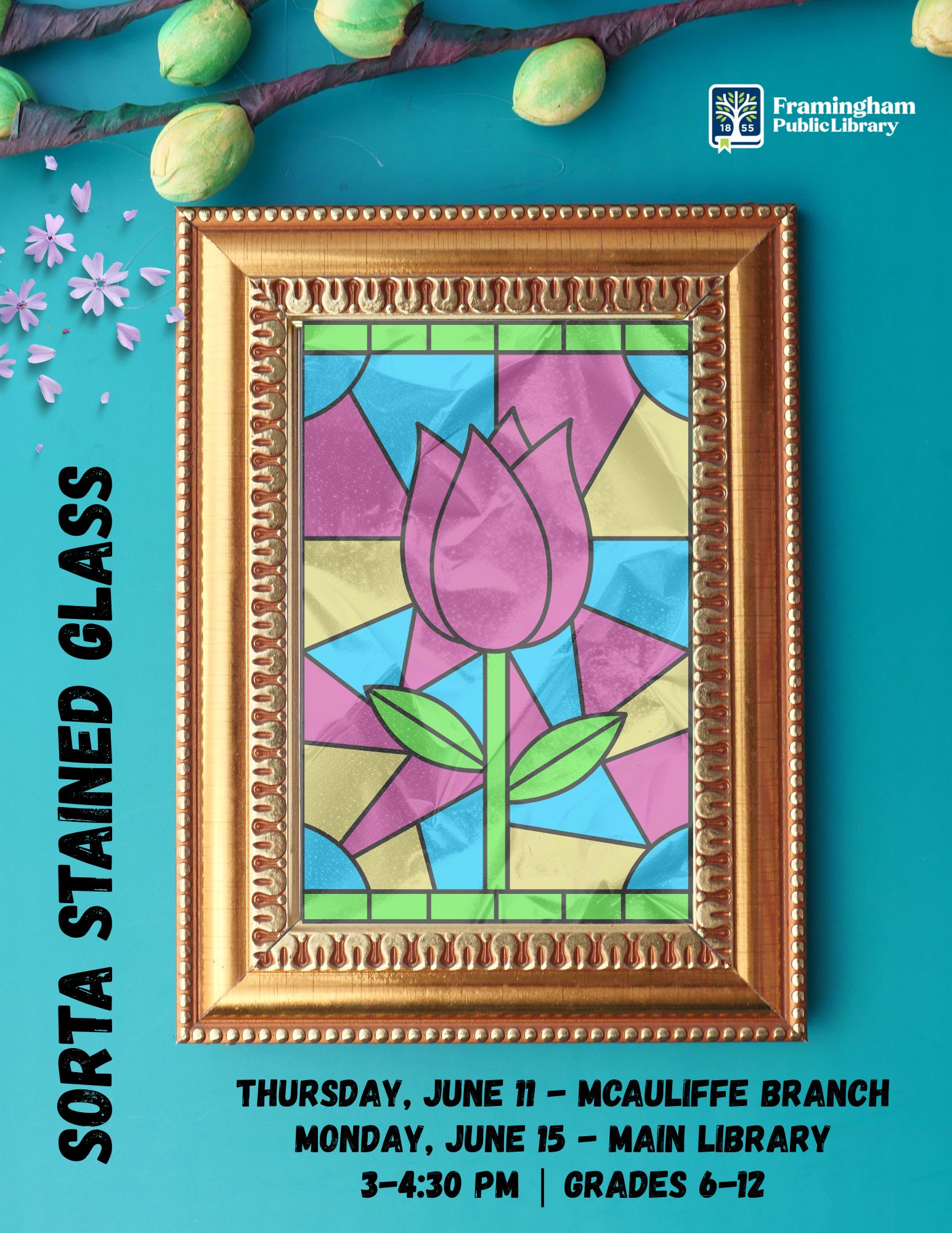 Sorta Stained Glass @ McAuliffe Branch Library thumbnail Photo