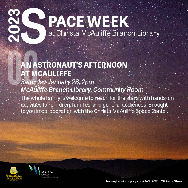 2023 Space Week at Christa McAuliffe Branch Library: An Astronaut’s Afternoon at McAuliffe thumbnail Photo