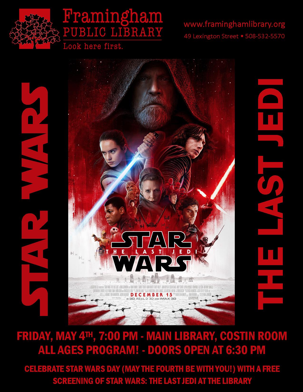 Star Wars Day: The Last Jedi thumbnail Photo