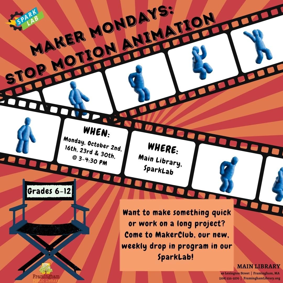 Maker Mondays: Stop Motion Animation thumbnail Photo
